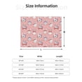 thumbnail image 5 of Yiaed Girl Rabbit Print Blanket Throw Blanket Soft Cozy Flannel Blanket for Home Bed Sofa Couch Chair-60"x50", 5 of 6