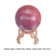 thumbnail image 5 of Unique Bargains Crystal Ball Rabbit Display Stand,1.377 Inch Diameter ,Metal Ball/Egg Holder, Rose Gold, 5 of 5