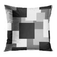 thumbnail image 1 of BOSDECO Gray Abstract Squares Color Contrast Cube Cut Effect Pillowcase Pillow Cover Cushion Case 18x18 inch, 1 of 1