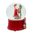 thumbnail image 2 of Kurt Adler 100MM Wind Up Musical Santa With Gift Bag Tree Water Globe, 2 of 4