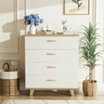 thumbnail image 2 of Dresser for Bedroom, Modern White Dresser with 4 Drawers for Hallway, Closet, Entryway, 2 of 8
