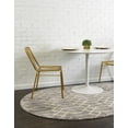 thumbnail image 3 of Marilyn Monroe Glam Collection Area Rug - Trellis (5' 3" x 8' Oval Gray Gold/Gold), 3 of 10