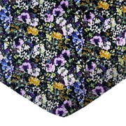 SheetWorld Fitted 100% Cotton Percale Play Yard Sheet Fits BabyBjorn Travel Crib Light 24 x 42, Watercolor Flowers