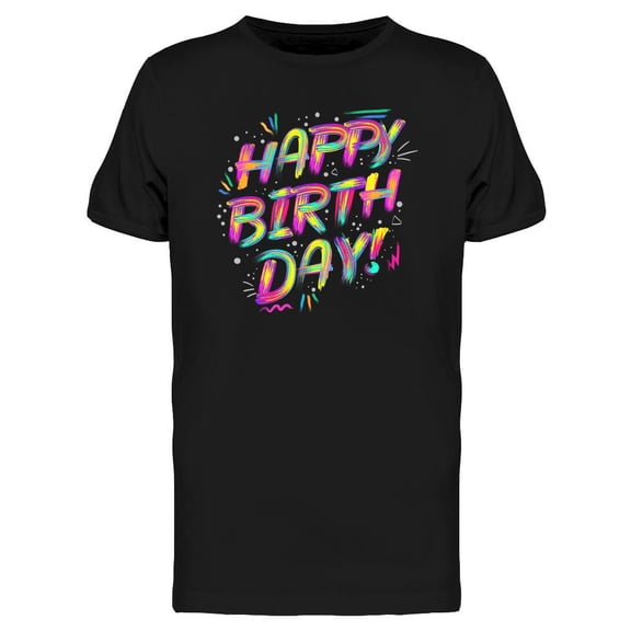 Happy Birthday! Logo T-Shirt Men -Image by Shutterstock, Male Medium