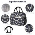 thumbnail image 4 of Womens Pioneer Flower Floral Print Pattern Lunch Box for Work,Insulated Lunch Bag for Women,Loncheras Para Mujer,Leakproof Adult Lunch Bag for Work,Beach,Travel,Picnic,Camping, 4 of 6