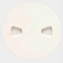 TH Marine Boat Deck Plate 217282 | 6 Inch Screw-Out Arctic White