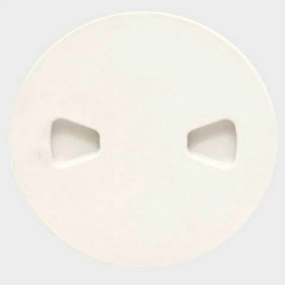 TH Marine Boat Deck Plate 217282 | 6 Inch Screw-Out Arctic White