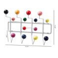 thumbnail image 4 of Baxton Studio Penny Wall Mounted Coat Rack in White, 4 of 4