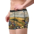 thumbnail image 2 of Naloa Vibrant Wildflower Meadow Mens Underwear - Boxers for Men, Mens Boxer Briefs, Classic Briefs for Men-Large, 2 of 5