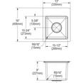 thumbnail image 2 of Elkay Ectsr13169tbg Crosstown 13" Undermount Single Basin Stainless Steel Bar Sink - 1, 2 of 7