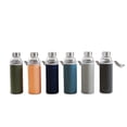 thumbnail image 2 of 18oz Mason Drinking Glass Bottles with Sleeves Set of 6, 2 of 9