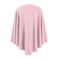 thumbnail image 3 of Lumtrix Women'S Elegant Shawl Wraps Soft Open Front Poncho Sweater Casual Comfort For Spring Fall Winter Pink One Size, 3 of 3