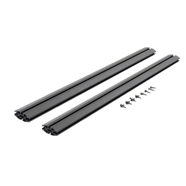 Go Rhino Bed Cargo Rack Side Rail 5935011T XRS; For Use With Go Rhino XRS 4-CORE; 49-3/4 Inch Length; Powder Coat; Textured Black; Steel