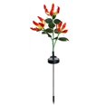 thumbnail image 2 of Luces de flores solares estacas de jardín al aire libre | Linterna de llama de plástico LED | Iluminación de paisaje a prueba de agua | Decoración de patio decorativa roja | Alimentado por energía, 2 of 8