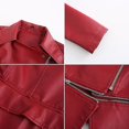 thumbnail image 3 of Women's Leather Casual Zipper Detachable Hem Available In 5 Colors, 3 of 4