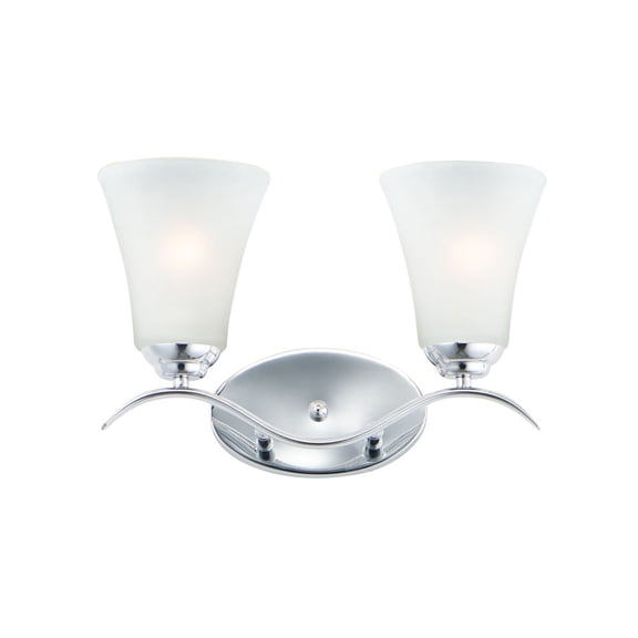 Maxim 12082FTPC 15 in. Vital 2 Light Polished Chrome Bath Vanity Wall Light