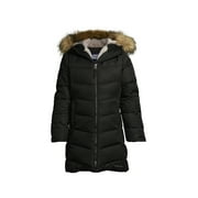 Lands' End Girls Winter Fleece Lined Down Alternative ThermoPlume Coat