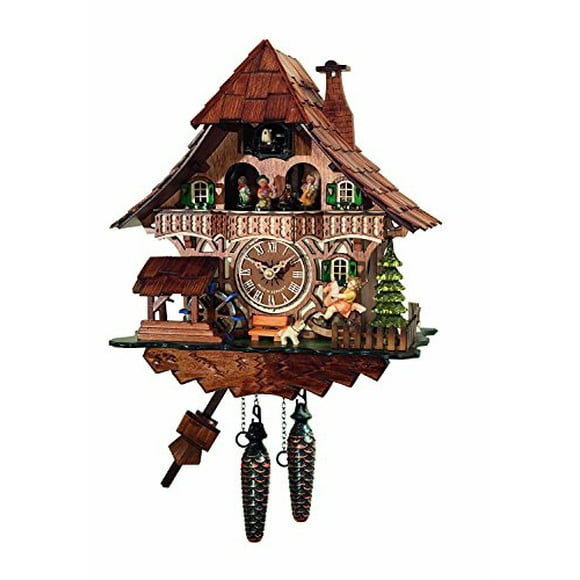 Cuckoo Clock Quartz-movement Chalet-Style 32cm by Engstler