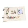 thumbnail image 2 of Libro de invitados de boda y páginas decorativas de madera en blanco, elegante y rústico para firmar, libro de visitas de madera para suministros de, 2 of 9