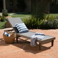 thumbnail image 4 of Dark Grey Mesh Chaise Lounge – Sustainable Acacia Wood Outdoor Lounge Chair with Dark Grey Finish, 4 of 13