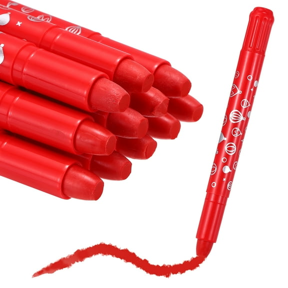 Uxcell Twistable Crayons, Twist Crayons Gel Watercolor Set Washable Silky Smooth for Arts Drawing DIY Craft Project Coloring Supplies Gift(Red, Pack of 11)