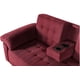 thumbnail image 5 of Sala Modular Reversible Makora Brunello Con Memory Foam, Color Rojo, Lino Respaldo Reclinable De 3 posiciones., 5 of 9