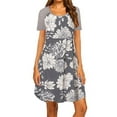 thumbnail image 4 of JNniff Women's Maternity Printed Nursing Dress Hospital Gown/Sleepwear for Breastfeeding, 4 of 7