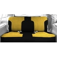 thumbnail image 2 of CalTrend Front Solid Bench Tweed Seat Covers for 1993-1998 Toyota T100 - TY108-12TT Yellow Insert with Black Trim, 2 of 3