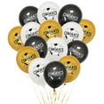 thumbnail image 1 of Globos de Graduación en Blanco y Negro onlyliua 12 Pulgadas Decoraciones de Fiesta, 1 of 2