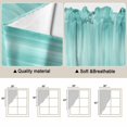 thumbnail image 5 of Swag Valance Curtains for Windows, Turquoise Light Filtering Kitchen Curtains with Rod Pocket, Modern Abstract Art Ombre Striped Decorative Window Treatment Valances for Living Room, 36x36 - 2 PCS, 5 of 9