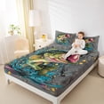 thumbnail image 4 of jejeloiu Bass Big Fish Twin Sheet Sets,Pike Fish Twin Fitted Sheet,Hunting And Fishing Flat Sheet For Boys Teens,Luxury Bedroom Decor,3 Pieces, 4 of 7