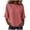 Red tops for women, variant on Elbow Sleeve Tops Women Round Neck Cotton Linen Shirts Trendy Summer Striped Tops Loose Fit Ladies T Shirts Red,XL