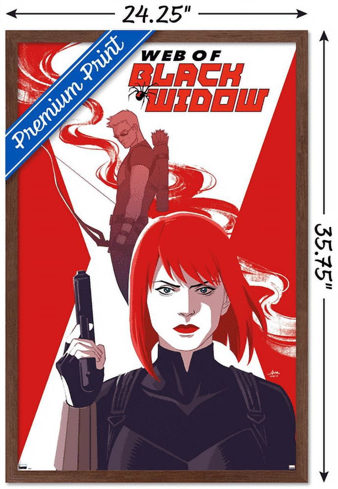 Marvel Comics - Hawkeye - Web Of Black Widow #4 Wall Poster, 22.375" x 34", Framed