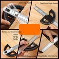 thumbnail image 3 of Angle Protractor Carpentry Ruler Multifunctional Edge Measurement Tool for Woodworking, 3 of 7