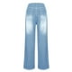 thumbnail image 5 of HongQid Woman Wide Leg Jeans High Waisted Baggy Jeans Boyfriend Jean Elastic Waist Stretchy Jean Straight Leg Denim Pants, 5 of 6