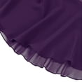 thumbnail image 3 of GiLiling Girls Ballet Skirts, Chiffon Wrap Mini Skirt with Ribbon Tie, Adjustable Dance Skirt for Ballet Class Performance Gymnastics (Purple, 7-8 Years), 3 of 6