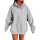 thumbnail image 3 of Tops bonitos,Sudadera con capucha para mujer, blusa informal de manga larga, blusa lisa de poliéster, largo regular para casa o el trabajo, sopatenor, 3 of 8
