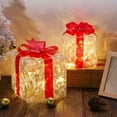 thumbnail image 3 of Christmas Gift Boxes Christmas Decoration Christmas Glowing Decoration Gift Ornament with Bow Christmas Light Up Present Boxes Christmas 1Pcs, 3 of 6