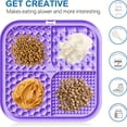 thumbnail image 2 of 4pcs Silicone Dog Lick Mat Set with Suction Cups - Anti-Choke Slow Feeder Pads for Healthy Eating, 2 of 5