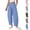Blue, variant on Plaid Pants for Women Barrel Pants 2026 Summer Casual Loose Fit Wide Leg Lounge Gingham Trousers Spring Fashion Beach Bottoms Green 2XL