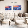 thumbnail image 4 of Elephant Stock Santorini Lights Wall Art - Horizontal Canvas Wall Art - Living Room Wall Decor - Beach Canvas - Blue And Orange Decor - 36" x 24", 4 of 8