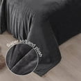 thumbnail image 4 of Exclusivo Mezcla Twin Size Flannel Fleece Velvet Plush Bed Blanket as Bedspread, Coverlet, Bed Cover (60"x80", Gray), 4 of 11