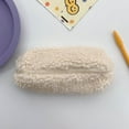 thumbnail image 2 of Estuche para bolígrafos de felpa para almacenamiento de artículos de papelería organizador cosmético escolar para estudiantes (blanco) Tmvgtek Oficina Multiescena Multifunción, 2 of 8