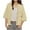 Khaki, variant on hotojiny Jackets for Women Summer Lightweight 3/4 Sleeve Coats Trendy Button down Workout Tops Streetwear with Pockets