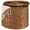 Chestnut, variant on Best Choice Products Large Round Storage Ottoman W/ Lid, Handwoven Water Hyacinth Footstool - Chestnut