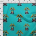 thumbnail image 2 of oneOone Cotton Poplin Fabric Leaves|Bird & Floral Block Print Sewing Fabric BTY 56 Inch Wide, 2 of 4