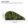 thumbnail image 2 of Pofeuu Tropical Palm Leaves Fern Leaf Print Coral Velvet Dry Hair Cap,Microfiber Hair Towel Wrap for Women Wet Hair,Quick Dry Turban, 2 of 6