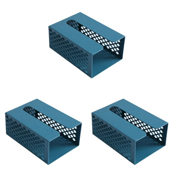 3 PCS Paper Towel Holder Tissue Rack Hanging Wall Dispenser Navy