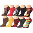 thumbnail image 2 of Colorfut Women's 20 Pairs Colorful Patterned Low Cut/No Show Socks (NS72-74), 2 of 3