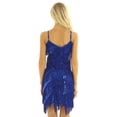thumbnail image 2 of iiniim Women's Sequins Tassel Fringe Flapper Dance Dresses Ballroom Salsa Cha Cha Dress, 2 of 7